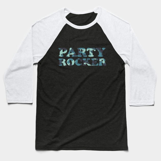 Party Rocker DJ Baseball T-Shirt by Rayrock76